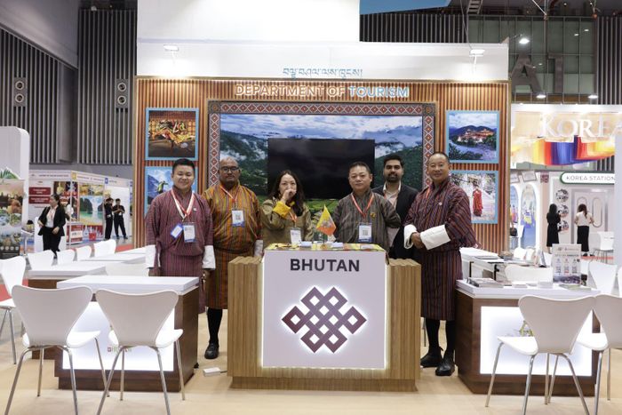 Gian hàng Bhutan tại triển lãm.
