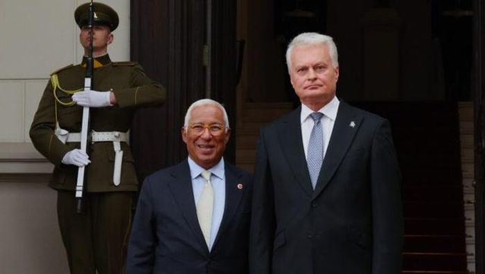Chủ tịch Hội đồng EU Antonio Costa và Tổng thống Litva Gitanas Nauseda. Ảnh: EU Perspectives