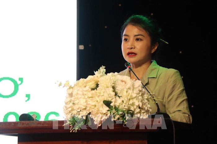 Bà Nguyễn Thùy Qúy Tú, Chi cục trưởng Chi cục Chất lượng, Chế biến và Phát triển thị trường tỉnh Lâm Đồng thông tin về định hướng hợp tác với Cần Thơ trong giai đoạn tới. Ảnh: Thu Hiền - TTXVN