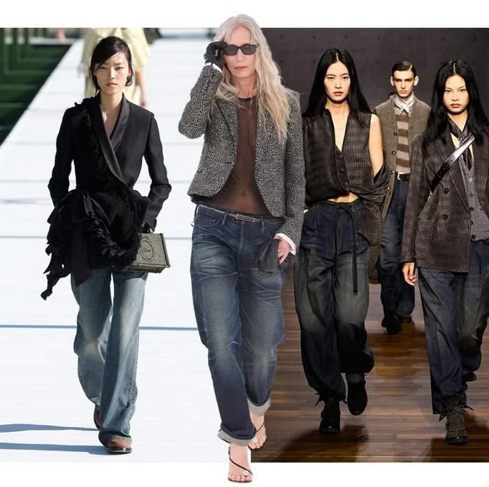 Quần baggy và slouchy vẫn giữ vị trí đáng kể trong mùa thu 2026. Ảnh: Harper's Bazaar