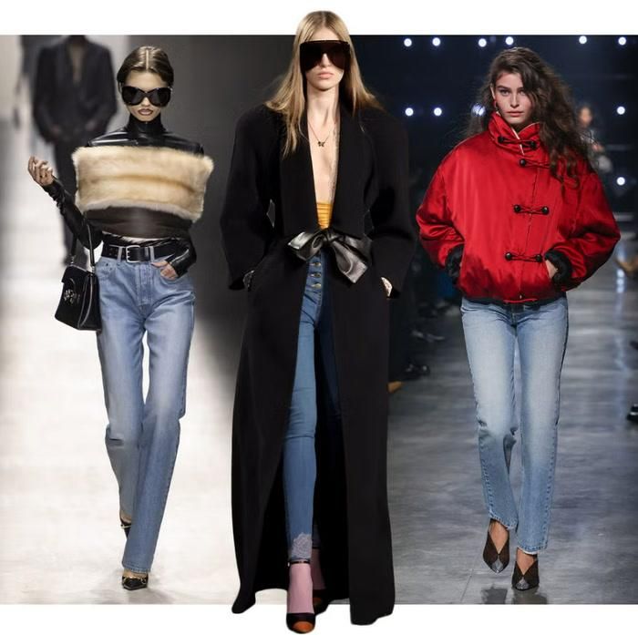 Jeans dáng slim và skinny đang từng bước trở lại tủ đồ mùa thu. Ảnh: Harper's Bazaar