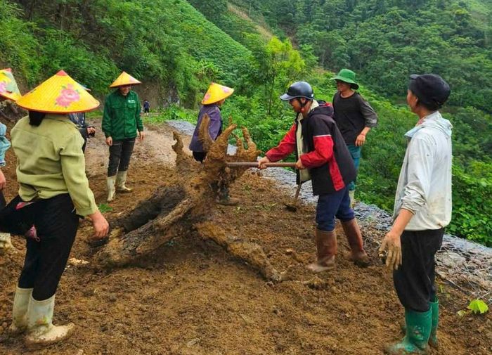 Đối với các vật cản đã có sự chung tay giúp sức của nam giới địa phương. 