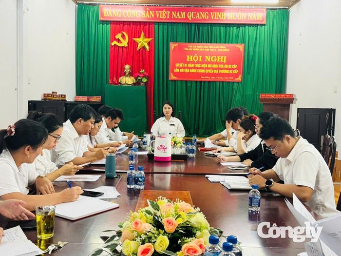 Lãnh đạo TAND khu vực 8 họp, chỉ đạo công tác giải quyết án và thực hiện cao điểm “90 ngày đêm giải quyết đơn, án.