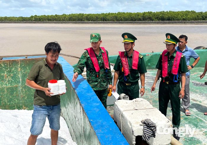 Lấy mẫu số phân Urê trên sà lan LA-08708 giám định theo quy định của pháp luật