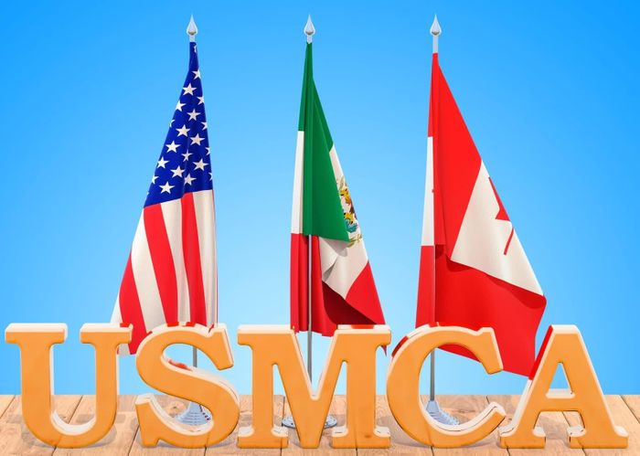 Hiệp định USMCA là hiệp định thương mại tự do giữa Mỹ, Mexico và Canada, chính thức có hiệu lực từ ngày 1/7/2020 để thay thế cho Hiệp định Thương mại Tự do Bắc Mỹ (NAFTA). Ảnh: Developtradelaw.net.