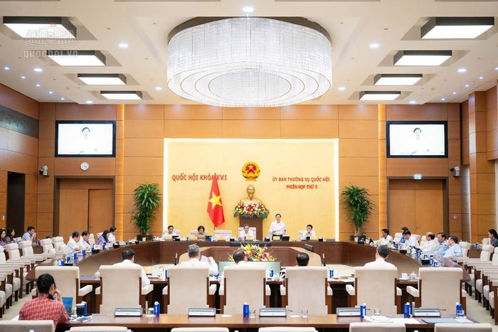 Quang cảnh Phiên họp của Ủy ban Thường vụ Quốc hội cho ý kiến về dự án Luật Luật sư (sửa đổi). Ảnh: Cổng thông tin điện tử Quốc hội.