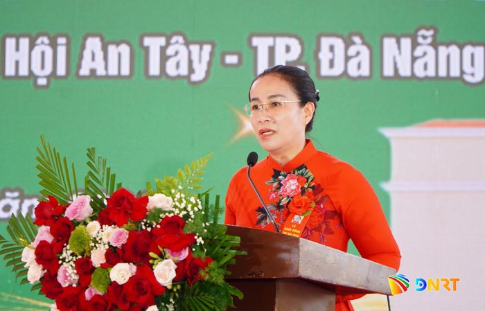 Phó Chủ tịch UBND thành phố Nguyễn Thị Anh Thi phát biểu tại lễ khởi động dự án. Ảnh: TÂM ĐAN