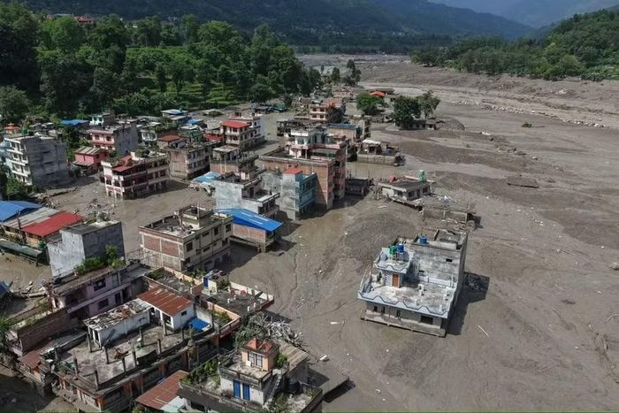  Huyện Rasuwa của Nepal là nơi chịu ảnh hưởng nặng nề trong trận lũ quét kinh hoàng ngày 26-8. Ảnh: Nepal Photo Library 