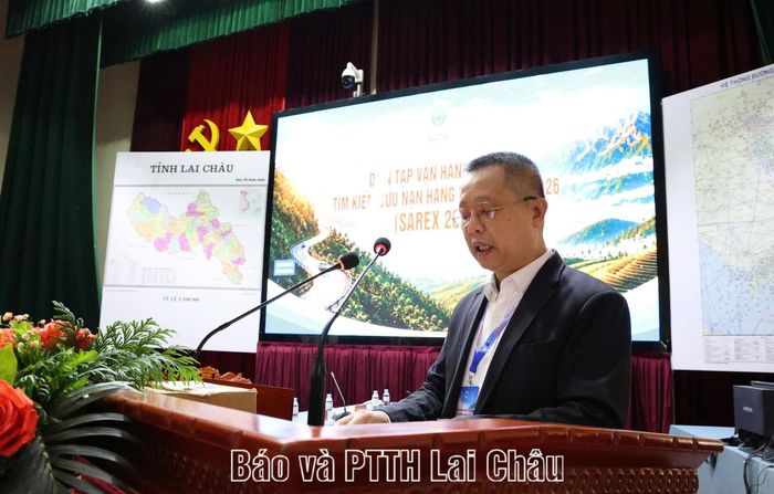 Ông Ngô Thế Vinh – Phó Tổng Giám đốc Tổng công ty Quản lý bay Việt Nam phát biểu tại buổi diễn tập.