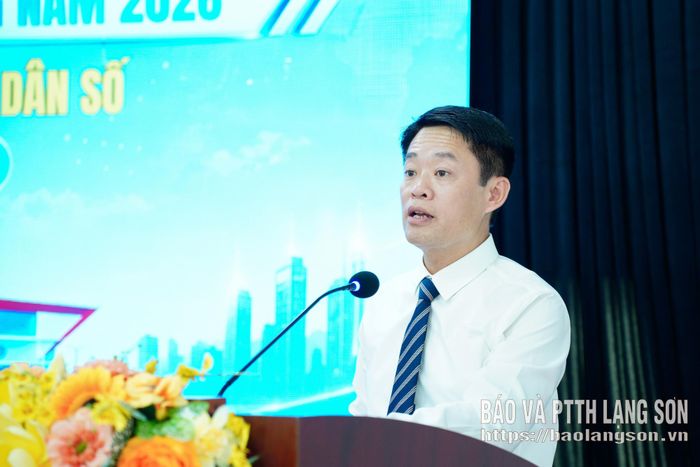 Lãnh đạo sở Khoa học và Công nghệ phát biểu tại lễ phát động