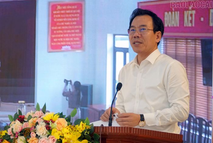 Đồng chí Dương Đức Huy - Ủy viên Ban Thường vụ, Trưởng Ban Tuyên giáo Tỉnh ủy thông tin những nội dung cơ bản, cốt lõi, điểm mới của Chỉ thị số 07-CT/TW ngày 13/7/2026 của Bộ Chính trị.