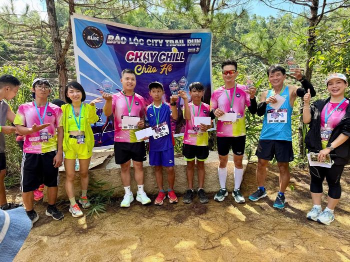 Học trò của anh Điệp tham gia giải Bảo Lộc Trail Run