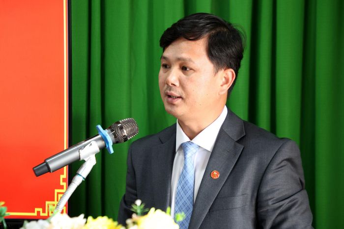 Bí thư Đảng ủy xã Quảng Sơn Châu Ngọc Lương cam kết nỗ lực hoàn thành tốt nhiệm vụ được giao