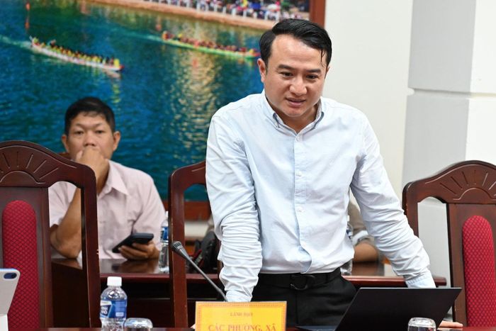 Chủ tịch UBND phường Phú Thủy Nguyễn Văn Nghị có ý kiến tại cuộc họp