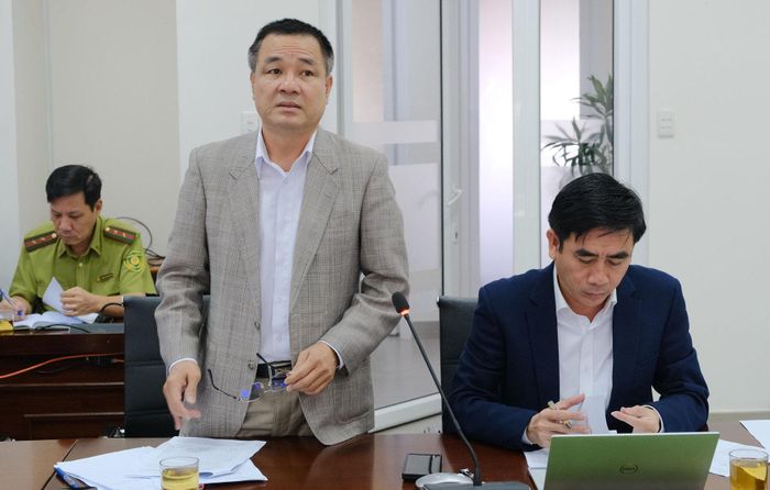 Chi Cục trưởng Chi cục Kiểm lâm Lâm Đồng Lê Công Trường nêu ý kiến