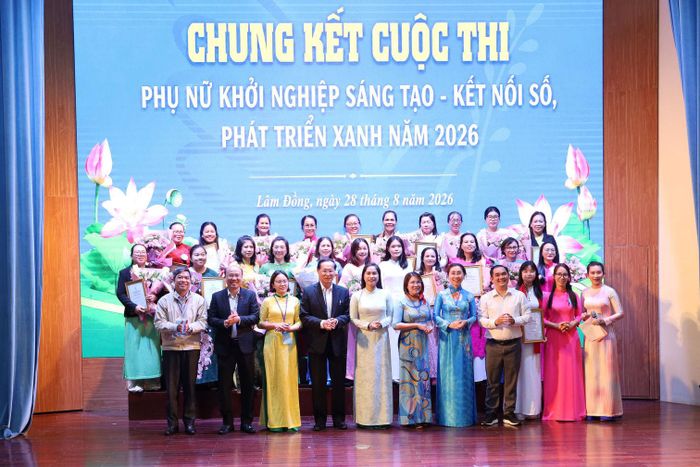 Hội Liên hiệp Phụ nữ tỉnh Lâm Đồng tổ chức chung kết và trao giải Cuộc thi “Phụ nữ khởi nghiệp sáng tạo - Kết nối số, phát triển xanh” năm 2026
