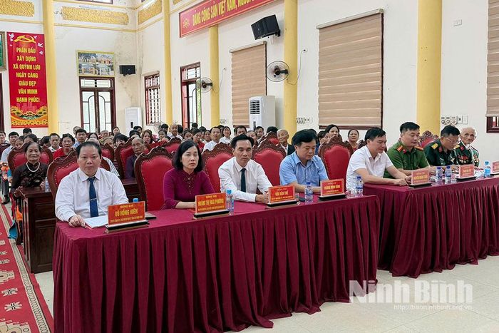 Các đại biểu dự Lễ trao tặng Huy hiệu Đảng. Ảnh: Hồng Nhung