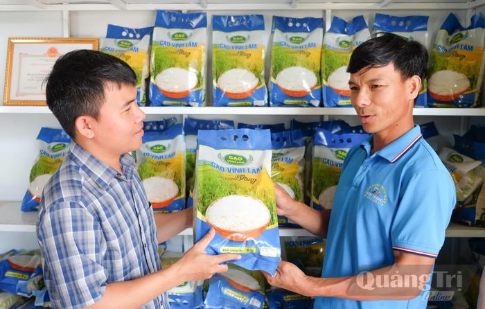 Thương hiệu "Gạo Vĩnh Lâm" được khách hàng ưa chuộng - Ảnh: T.P