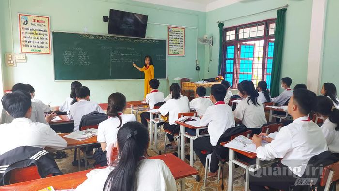 Ngành Giáo dục-Đào tạo kiện toàn mạng lưới trường lớp, bảo đảm môi trường học tập ổn định cho học sinh - Ảnh: Nh.V