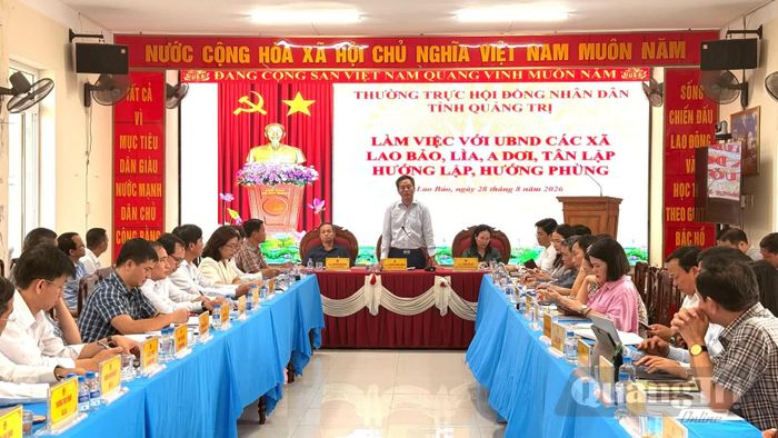 Đồng chí Nguyễn Đăng Quang, Phó Bí thư Tỉnh ủy, Chủ tịch HĐND tỉnh kết luận tại buổi làm việc - Ảnh: Hoàng Hùng