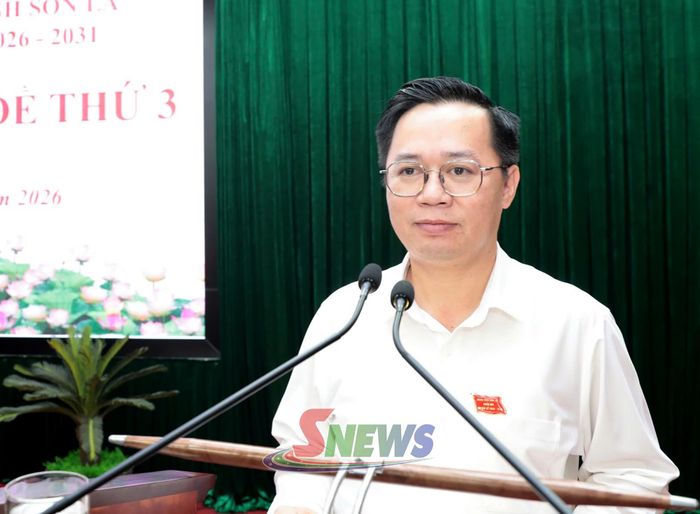 Đồng chí Giám đốc Sở Tài chính trình các dự thảo Nghị quyết.