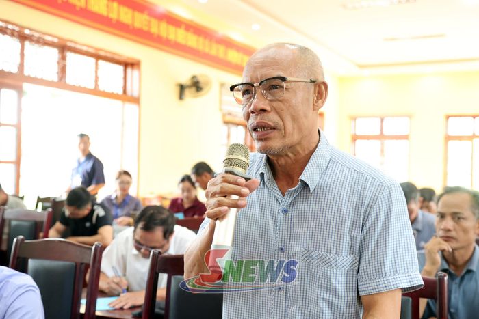 Đại diện cơ sở sản xuất, kinh doanh phát biểu ý kiến.