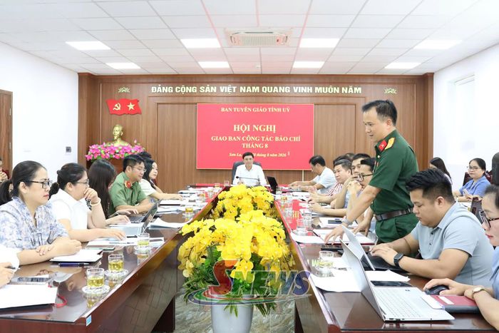 Hội nghị giao ban công tác báo chí tháng 8/2026.