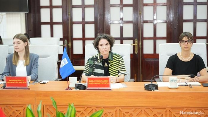 Bà Francesca Nardini, Quyền Trưởng đại diện UNDP tại Việt Nam thông tin về quá trình hợp tác giữa hai bên trong thời gian qua.