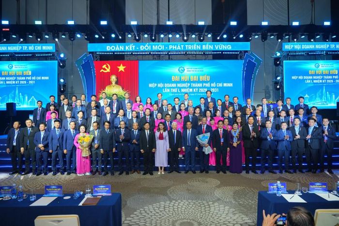 Ban chấp hành Liên đoàn Doanh nghiệp TP. Hồ Chí Minh nhiệm kỳ 2026 - 2031. Ảnh: HUBA