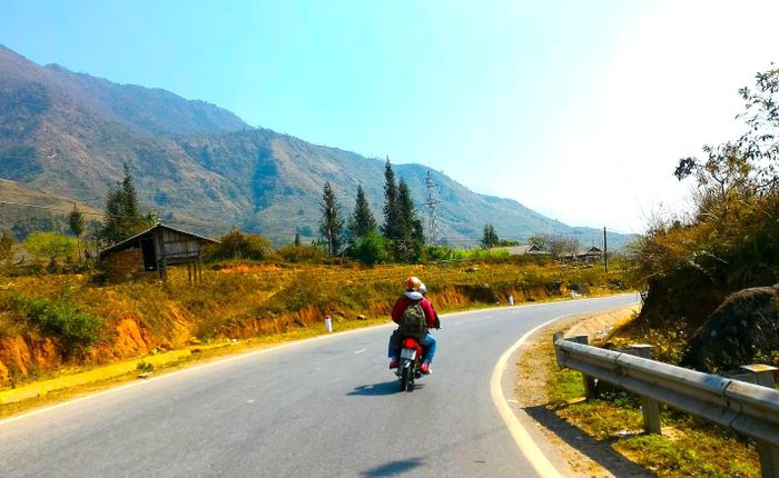 Một đoạn QL32 qua tỉnh Lai Châu.