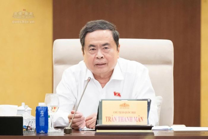 Chủ tịch Quốc hội Trần Thanh Mẫn phát biểu. Ảnh: Quochoi.vn