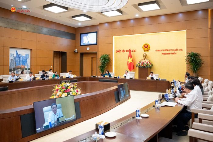 Chủ tịch Quốc hội Trần Thanh Mẫn phát biểu tại phiên họp