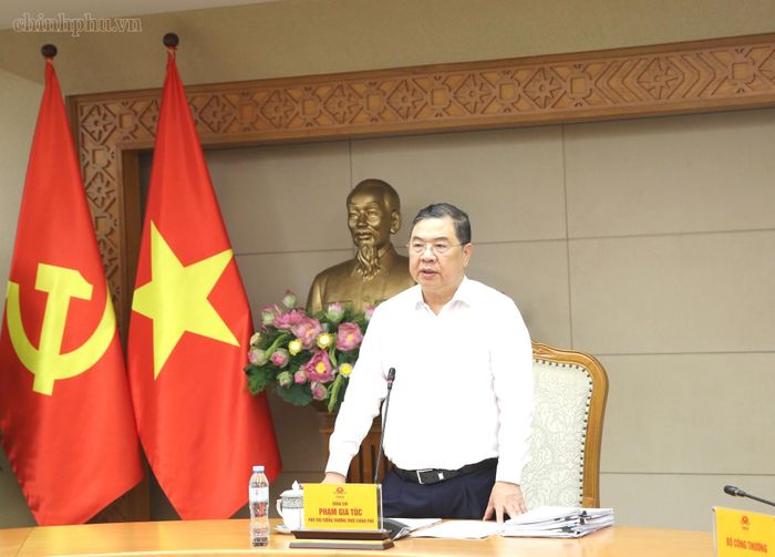 Phó Thủ tướng Thường trực Phạm Gia Túc phát biểu kết luận cuộc họp - Ảnh: VGP.