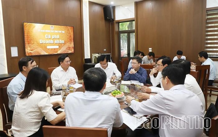 Quang cảnh Chương trình Cà phê doanh nhân sáng 28/8.