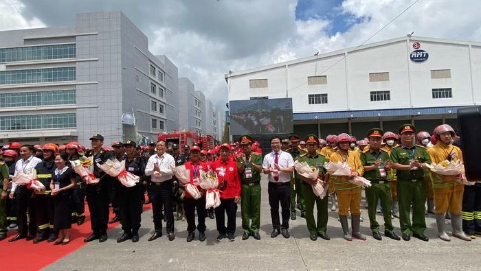 Qua buổi diễn tập, các lực lượng tự rút ra cho mình bài học về công tác PCCC và CNCH.