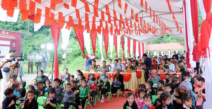 Toàn cảnh Lễ khánh thành Trường Mầm non Cốc Pàng