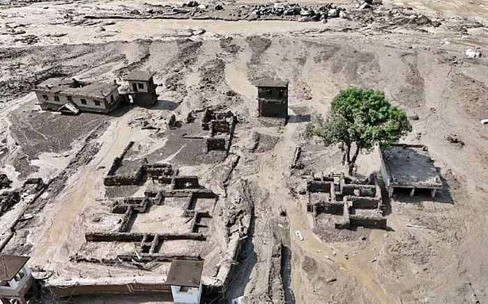 Các chuyên gia cảnh báo về dòng chảy bùn đá mới và lũ lụt thứ cấp. Nguồn: thehimalayantimes