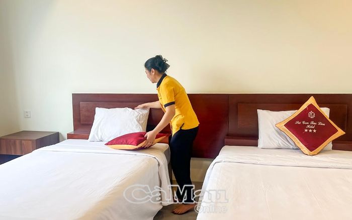 Khách sạn Sài Gòn - Bạc Liêu chỉnh trang cơ sở vật chất dịch vụ lưu trú.
