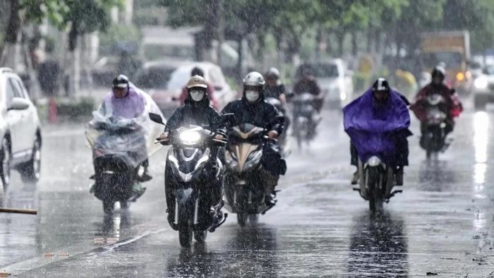 Thời tiết ngày 28/8: Bắc Bộ và Thanh Hóa mưa dông, có nơi trên 70 mm (Ảnh minh họa).