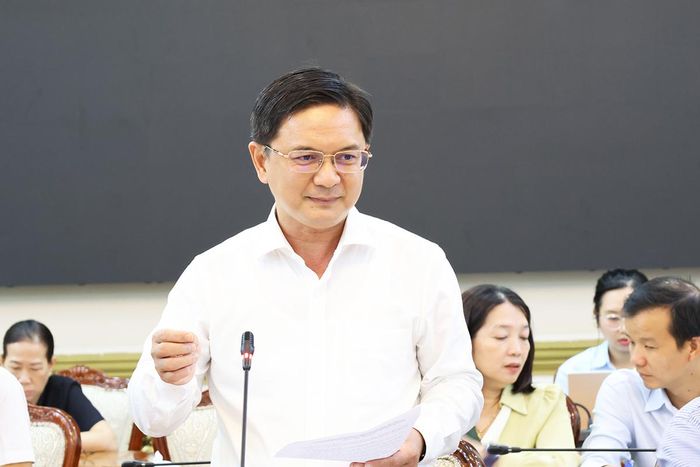 Phó Chủ tịch UBND Thành phố Nguyễn Mạnh Cường phát biểu