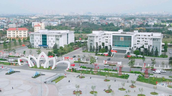 Một góc hạ tầng đô thị hiện đại tại xã Gia Lâm. Ảnh: H.A