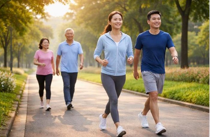 Vận động thường xuyên giúp duy trì sức khỏe não bộ. Ảnh AI.
