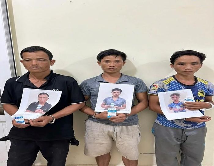 3 đối tượng trong vụ án. Ảnh: Công an tỉnh Lai Châu
