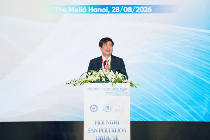 Ông Đinh Anh Tuấn, Cục trưởng Cục Sức khỏe Bà mẹ - Trẻ em phát biểu. Ảnh: Thanh Hải