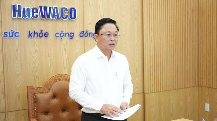 Ông Lê Trí Thanh, Chủ tịch UBND TP Huế phát biểu tại buổi làm việc. Ảnh: UBND TP Huế.