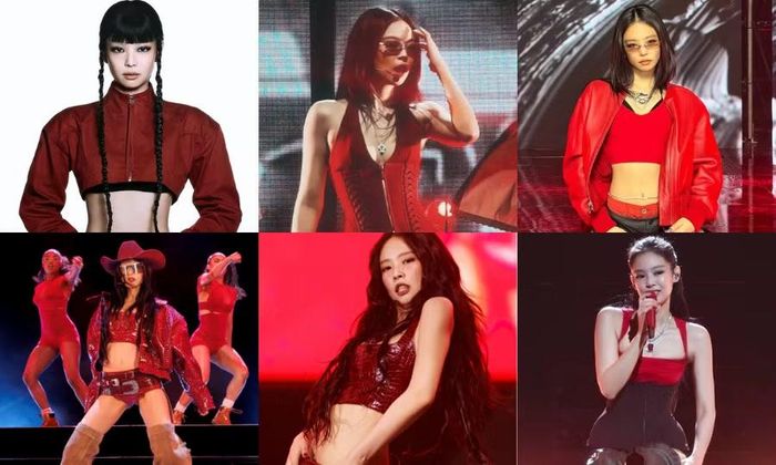  Màu đỏ "phủ sóng" trong thời kỳ like JENNIE. 
