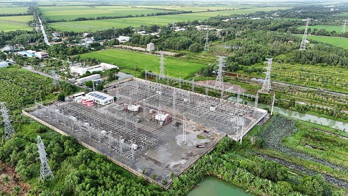  TBA 220kV Kiên Bình (2x250MVA) là một mắt xích quan trọng trong hệ thống truyền tải điện, góp phần bảo đảm nguồn điện cho đặc khu Phú Quốc. Nguồn: EVN.