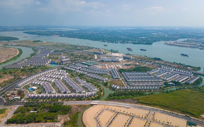  Dự án Aqua City - khu đô thị sinh thái quy mô khoảng 1.000 ha tại phường Long Hưng, TP Đồng Nai đang được chủ đầu tư Novaland tăng tốc triển khai. Ảnh: Quỳnh Danh. 