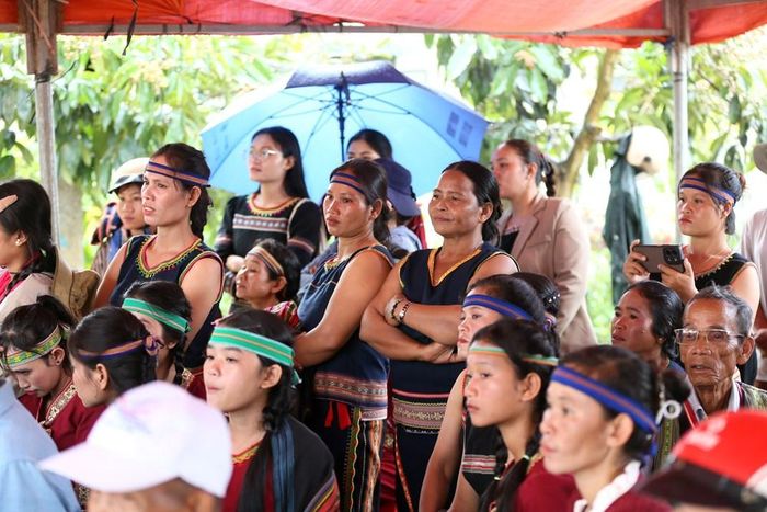 Đông đảo nghệ nhân và người dân hội tụ tại nhà rông thôn Đăk Đe tham gia Ngày hội văn hóa các dân tộc xã Rờ Kơi năm 2026