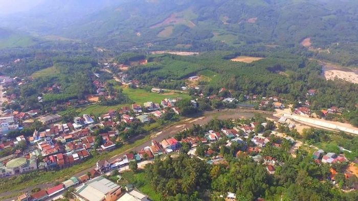 Xã Thanh Bồng nhìn từ trên cao